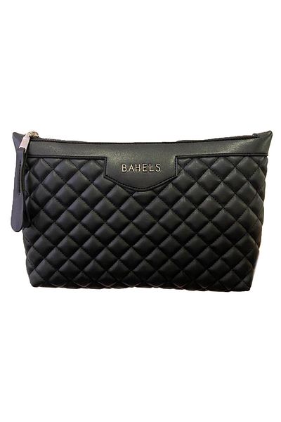 BAHELS Черна дамска чанта портфолио и клъч със специален дизайн