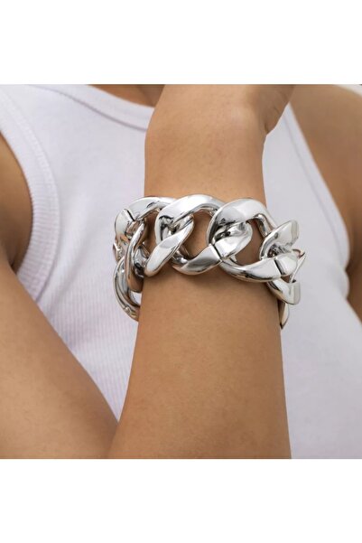 Monalisa Kadın Gümüş Zincir Bileklik