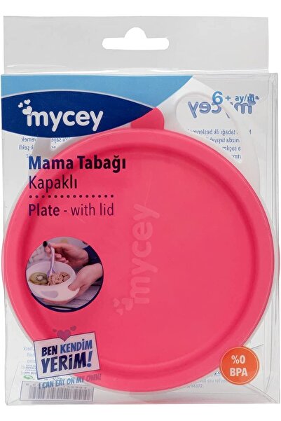 mycey Tcm06053 - Pink Food Plate with Lid