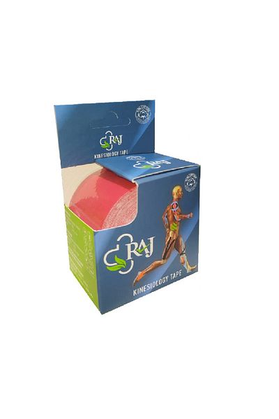 RAJ Tape Red Color Kinesio Pain Patch 5 Meters X 5 Cm