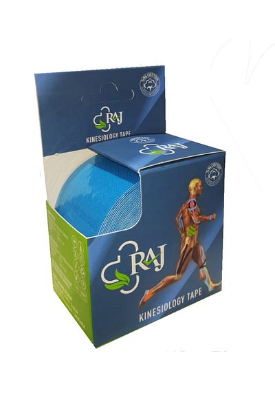 RAJ Tape Blue Color Kinesio Pain Patch 5 Meters X 5 Cm