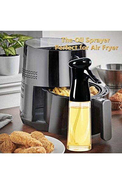 epazzar Sprey Cam Yağlık Air Fryer Fritöz Yağ Püskürtücü Siyah