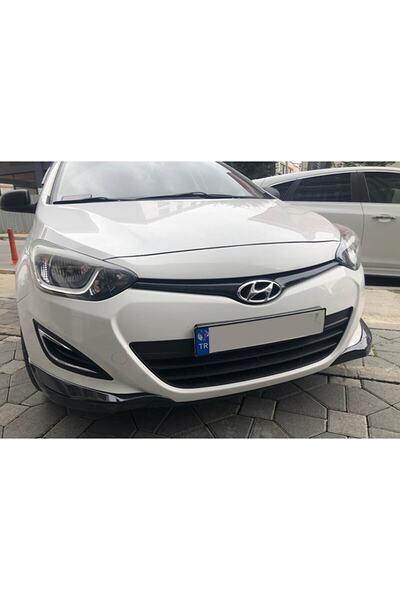 HasAkman Hyundai I20 Ön Flap Set 2012 2013 2014 Piona Black Plastik  Uyumlu