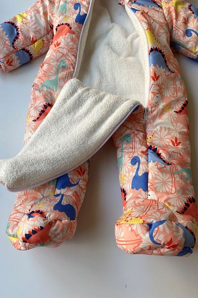 PODİUM GİYİM Welsoft Cosmonaut with New Season Cute Dinosaur Flower Patterned Booties