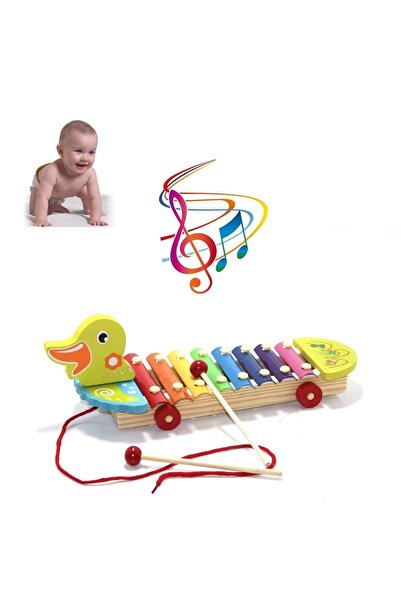 ZEYNEPŞAHBAZ لعبة خشبية من السيلوفون إكسيليفون 8 نوتات مع لعبة موسيقية على شك...