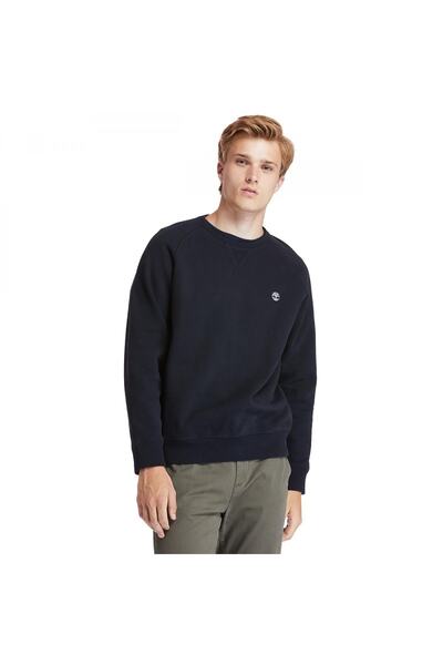 Timberland Tb0a2bnk Ls Exeter River Basic سويت شيرت رجالي أسود مصقول