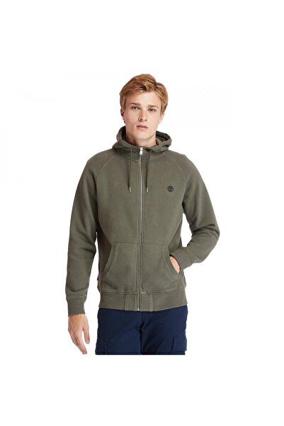 Timberland Tb0a2bnb E-r Basic Reg Zip Thru Khaki Men's Jacket & Vest