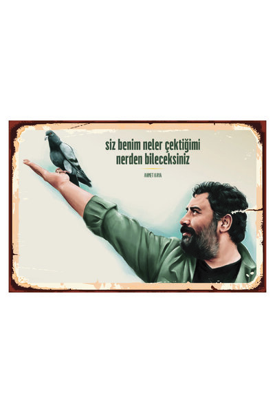 no77decor Siz Benim Neler Çektiğimi Nerden Bileceksiniz Ahşap Poster