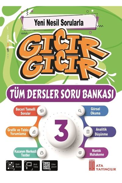 Ata Yayıncılık 3. Sınıf Gıcır Gıcır Tüm Dersler Soru Bankası