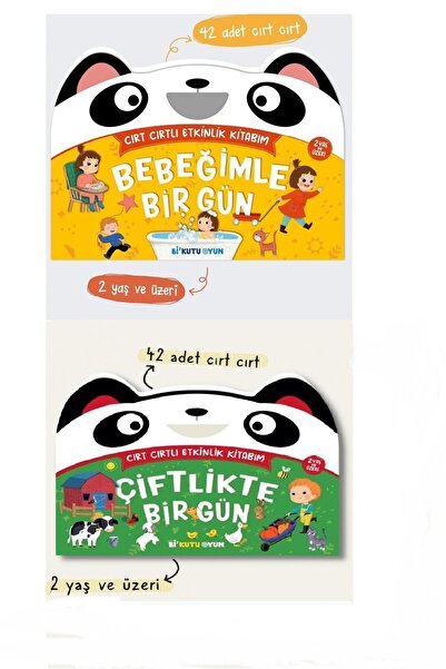 Bi Kutu Oyun -cırt Cırtlı Etkinlik Kitabım -bebeğimle Bir Gün /çiftlikte Bir ...