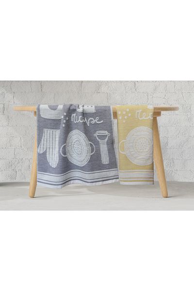 Lucy and Home 2-Piece Kitchen Towel/Drying Set 45x70 Cm