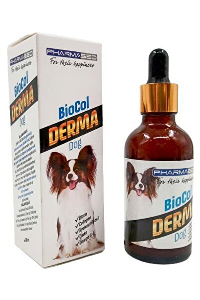 PharmaSed Derma Biocol Köpekler Için Tüy Sağlığı Ve Dökülmesi Için Vitamin Ta...