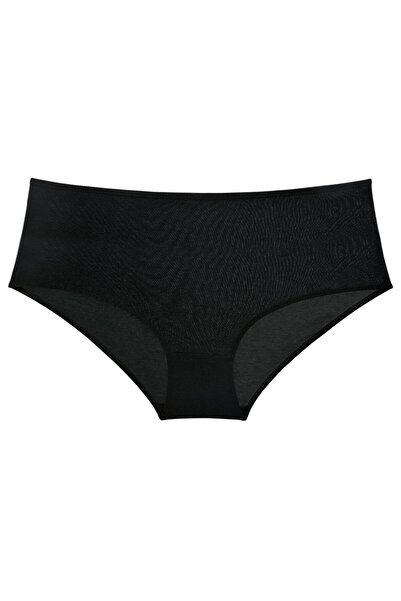 Royaleks 3 Pieces Women's High Waist Bato Panties Black (With Earphones as a Gift)