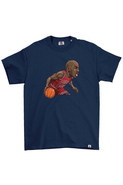 Sekiz Numara Michael Jordan Karikatür Tişört