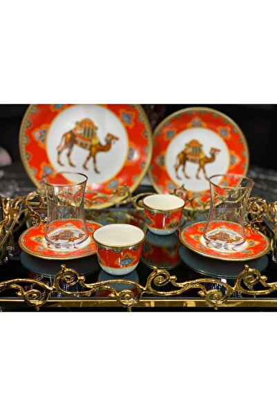 Lemm Home Semerkand Deve 18 Parça Çay Seti
