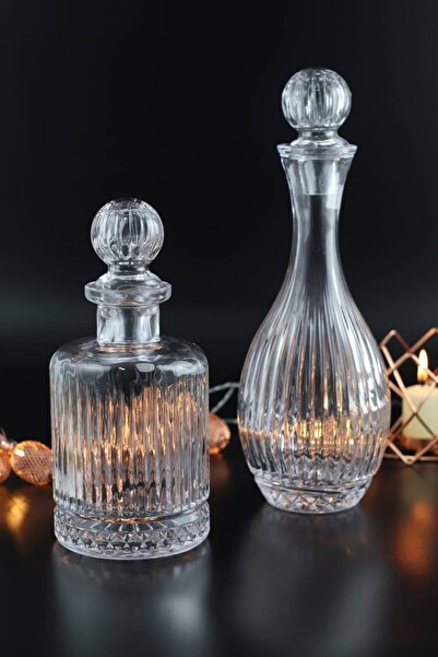 Multiamo Linea Model Cam Karaf Şişe Sürahi 2'li Model