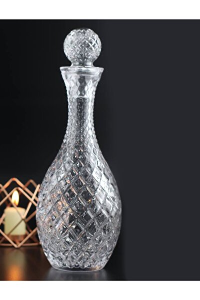 Multiamo El Yapımı Özel Tasarım Kafes Model Lüx Sürahi Karaf 14x36cm