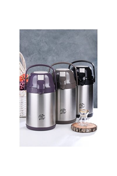 Cooker Stainless Double Layer Steel Thermos - 2.5 Liter Coffee Ckr2007