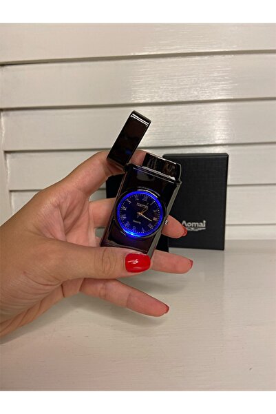 AOMAİ Saatli Çakmak Hediyelik - Hediyelik Çakmak - Hediyelik Ürün