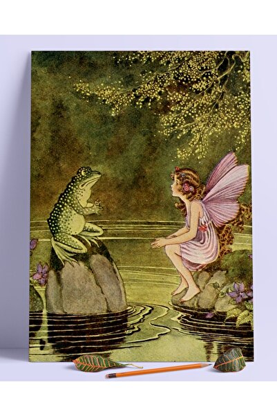 Buka Shops Kurbağa Pixie Duvar Posteri Dev Boy 45x30 Cm