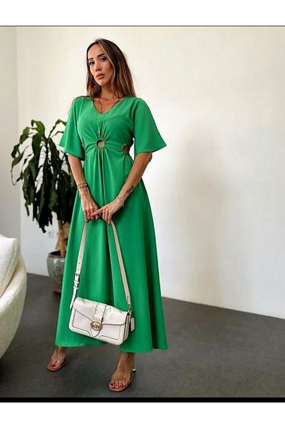 Winmoda34 Φόρεμα με ψηλή μέση