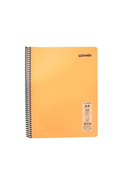 Umur Mynote Flex Pastel - A4 140 Yp Lined Orange Notebook
