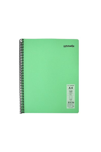 Umur دفتر ملاحظات مبطن باللون الأخضر Mynote Flex Pastel مقاس A4 140 Yp