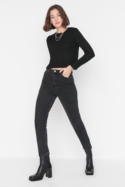 Trendyol Collection Jeans - Grau - Mom