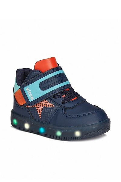 Vicco Magic Orthopedic Lighted Navy Blue Boy's Boots