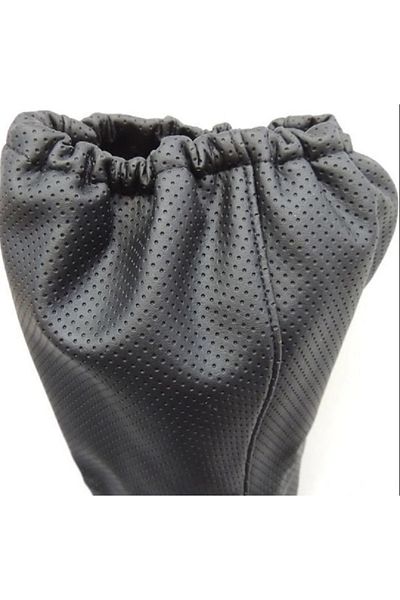 Vts Körük Universal Gear Shift Bellows Perforated Leather Compatible with All Vehicles Elastic Perforated Leather Black Stitching