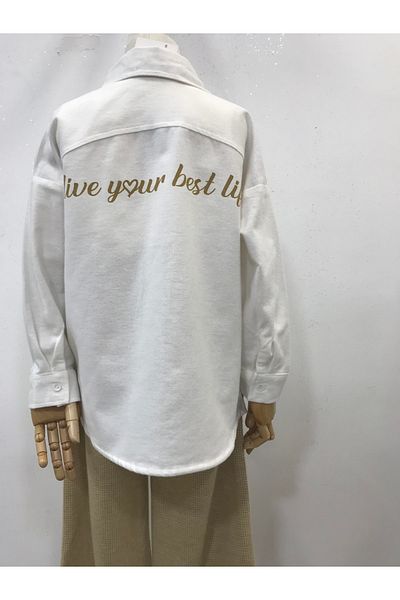 Çikoby Girl's Liv Your Oversize Shirt