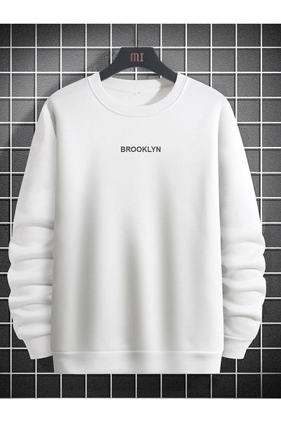 Machetta Hanorac oversize cu 3 fire cu imprimeu Brooklyn pentru copii