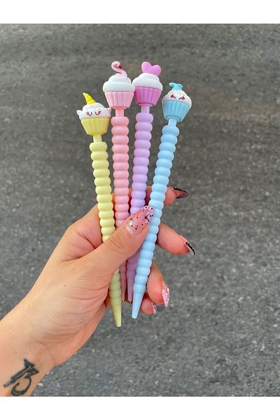 Planet Butik 0.7 Versatil Pen with Cup Cake Head