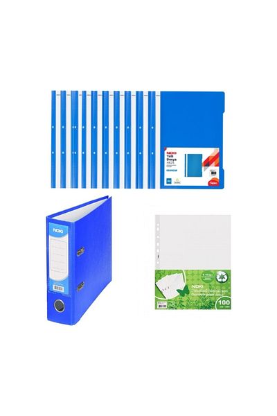 Noki Eco Office Set Large Folder + Ring Binder 10 Pieces + Bag Binder 100 Pieces