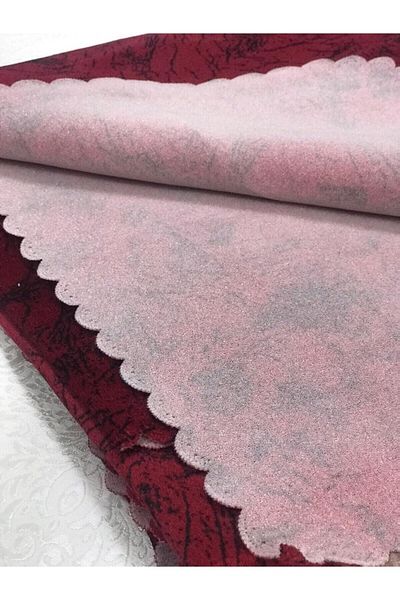 Madame Blue Sponge Sofa Sofa Bed Cover with Vein Pattern Glossy and Non-Slip Cover Red