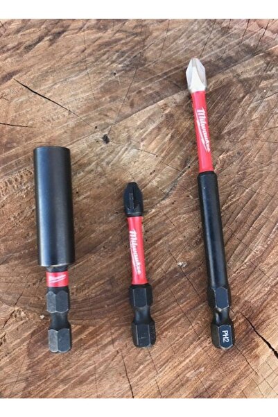 Milwaukee Cobalt Ph2 Pz2 Yıldız Vida Sıkma Ucu Bits Uç Bits Uzatma 3pcs