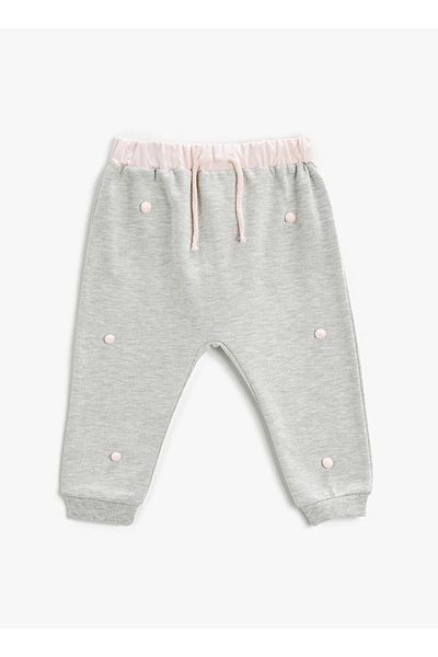 Koton Dětské tepláky Skinny Leg Snow Melange 3wmg40017ak