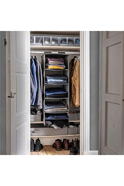 IKEA منظم قسم Skubb، رمادي غامق