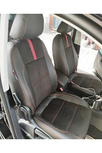 AKINCI لفولكس واجن تيجوان 2008 2015 أسود طماق أسود جلد مزيج حبل أحمر شريط أحمر