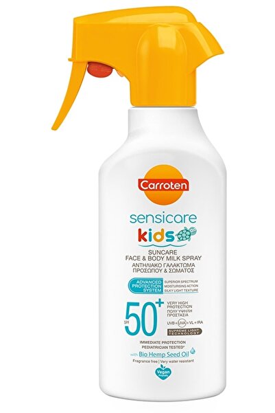 Carroten Sensicare Kids Spf50+ Çok Yüksek Koruyucu Çocuk Için Yüz&vücut Güneş Sütü Spreyi 300ml