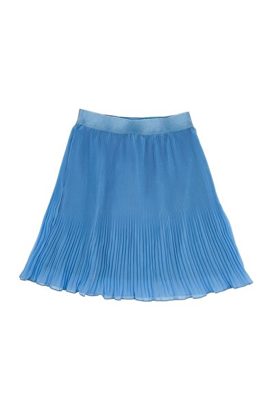 best kids Girl's Blue Pleated Flared Skirt