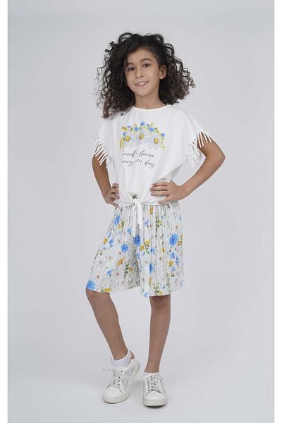 best kids شورت بناتي منقوش مطبوع