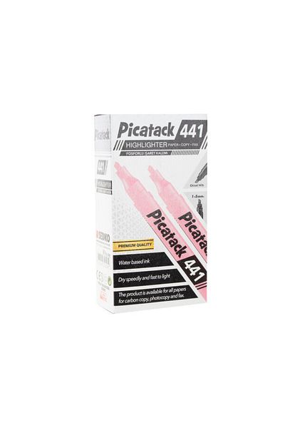 picatack Highlighter Pastel Pink 10 Pieces