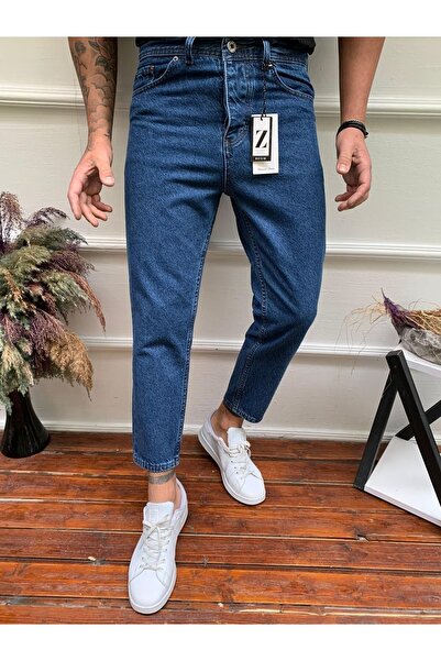 çerme بنطال جينز رجالي من Boyfriend باللون الكحلي الداكن