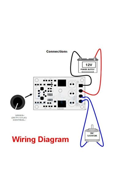 Genel Markalar 3a Pwm Dc Motor Hız Kontrol Devresi Dimmer 6v 12v 24v 28v