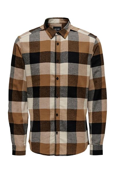 Only & Sons Μπλουζάκι Onsgudmund Ls 3t Check Noos