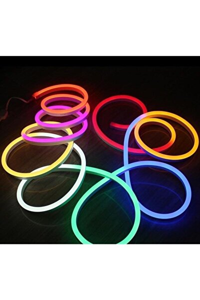 pazariz Rgb Neon Boru Led Kumandali Diş Mekan 5 Metre