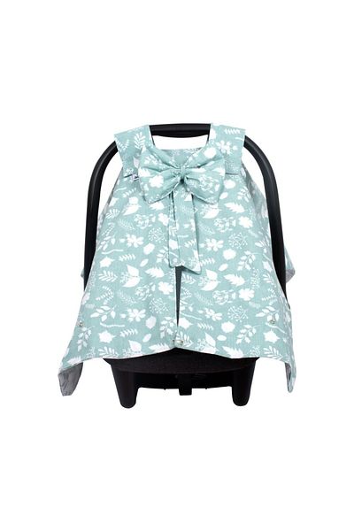 Sevi Bebe Art-204 Leaf Patterned Bow Baby Carrier Cover