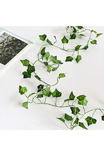 OKTSTORE Dekoratif Yeşil Yapraklı 220 Cm Yapay Sarmaşık Yılbaşı Süsü Ledsiz
