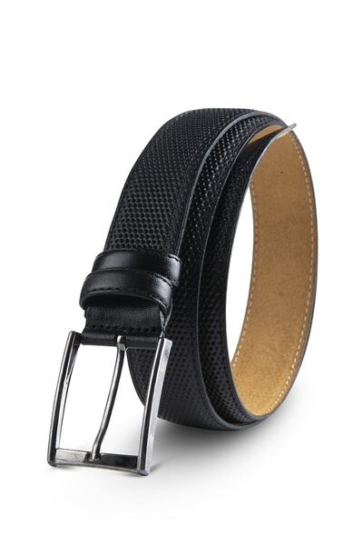 Goay Classıc 3.2 Cm Erkek Siyah Deri Kemer (7034)